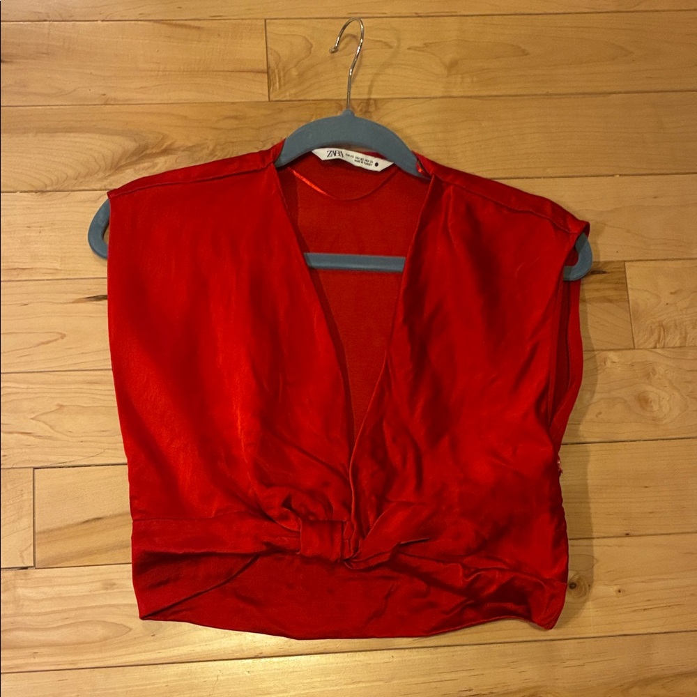 Zara Vibrant Red Women's Blouse